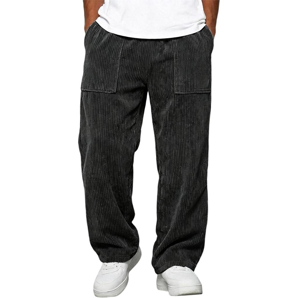 Men's Long Corduroy Pants, Trendy and Versatile for Casual Everyday Wear