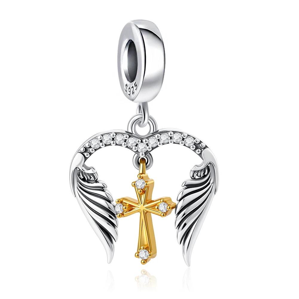 New S925 Silver Flag Balance Tower Charm Pendant for Bracelets Necklaces DIY Women Fine Jewelry Accessories