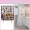 Animal Print Shower Curtain Peva Waterproof Bathroom Divider For Kitchen And Bedroom