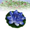 Artificial Loutus Floating Foam Fake   Flower Pads Lifelike Decorative Pond Plants Ornaments for Pool Aquarium