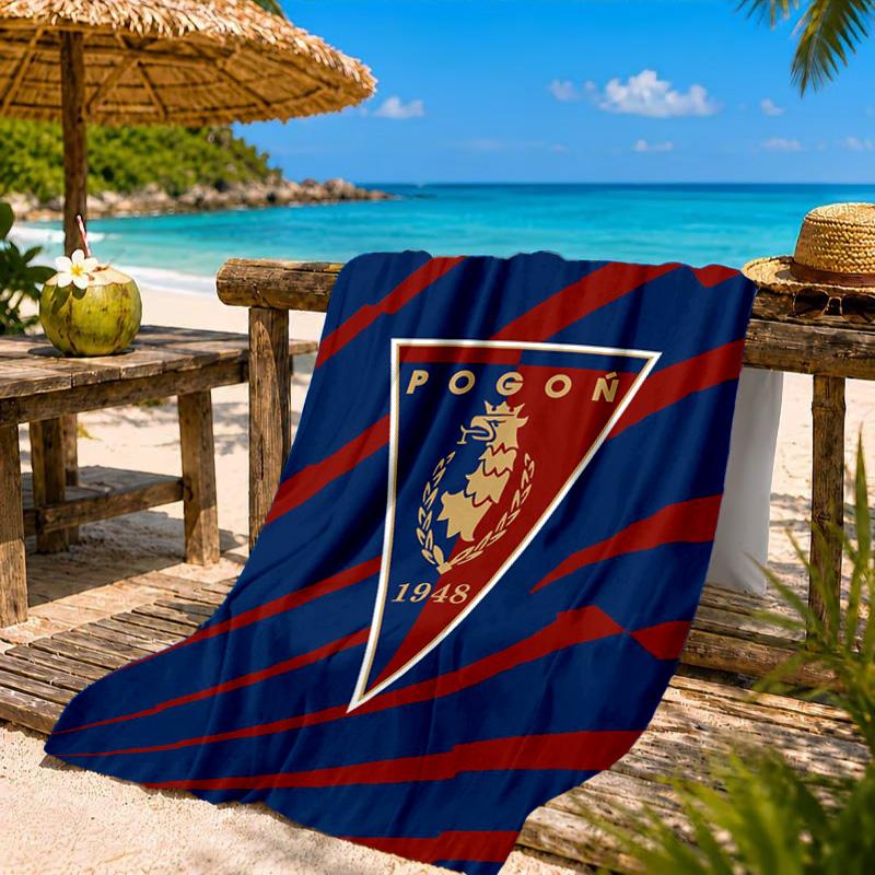 Pogoń Football Crest Beach Towel, Quick-drying, Easy to Care for, Suitable for Both Fitness and Beach Vacations,Sports Essential