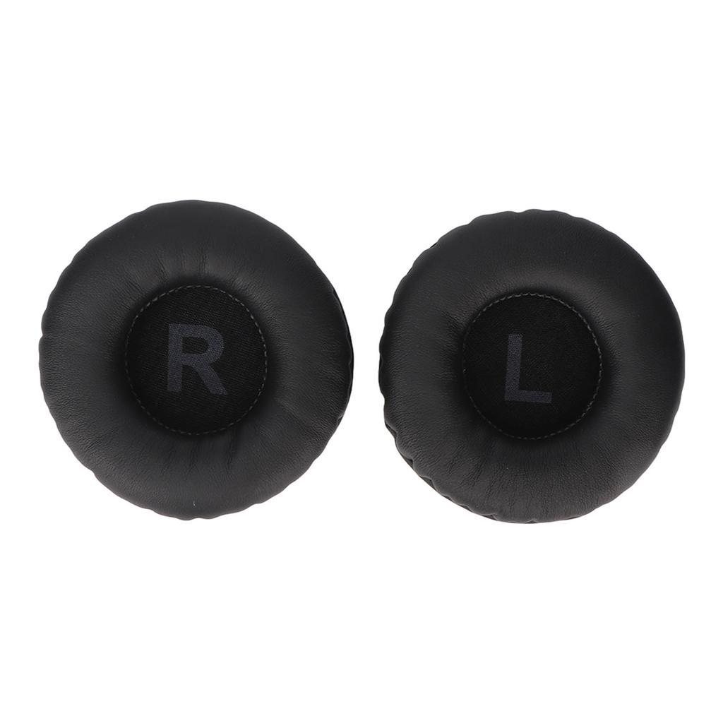 Ersatz-Ohrpolster Verbesserter Bass Weiches Kunstleder Atmungsaktiver Schaumstoff Ohrpolsterbezug für 75-mm-Kopfhörer