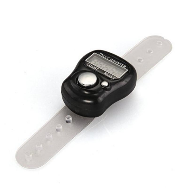 Mini Fingerzähler LCD Elektronische Digitale Anzeige Fingerring Zählzähler Nähen Stricken Weben Buddha Beten Fußball Zähler