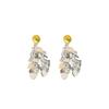 Silver Needle Resin Love Fringed Stud Earrings Fresh and Sweet Temperament Earrings Women's Fashion Versatile Earrings Design Sense Niche