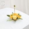 20CM Candle Rings Candlestick Wreath European Artificial Rose Wreath Christmas Decoration Window Props Table Wedding Arrangement