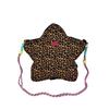 Women'S Backpacks Leopard Print Star-Shaped Elements, Versatile Backpack with Dual Shoulder Straps for Daily Casual Outings, Travel, Shopping