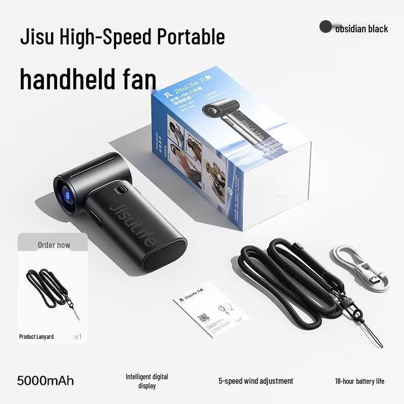 Jisu Life9S Portable USB Rechargeable Handheld Fan
