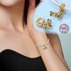 New Sparking Gold Copper Charm Beads Fit Original Copper Bracelet Diy Jewelry Gift Firefly Leopard Clip Dangle