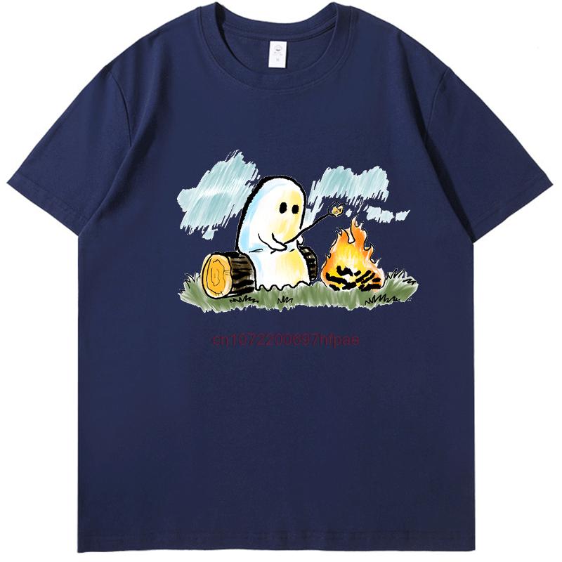 Hallowmas Funny Campfire Graphic T Shirts Fashion Print T Shirt Unisex Cotton New Shirts And Tshirts Round Neck Tshirt