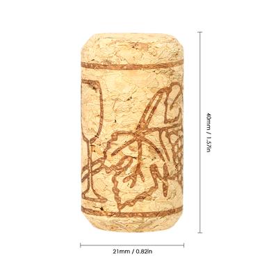Set 50 buc Dop Sticlă Vin 40*21mm Set 50 buc Dop Sticlă Vin Roșu Dop Sticlă Vin Roșu Stejar Dopuri Vin Stejar