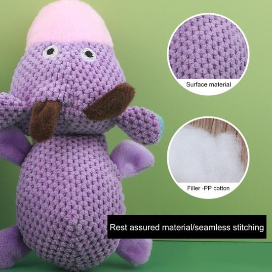 Pet Squeaky Toy Bite Resistant Comfortable Soft Cartoon Cow Shape Pet Dog Plush Stuffed Toy Pet Supplies
