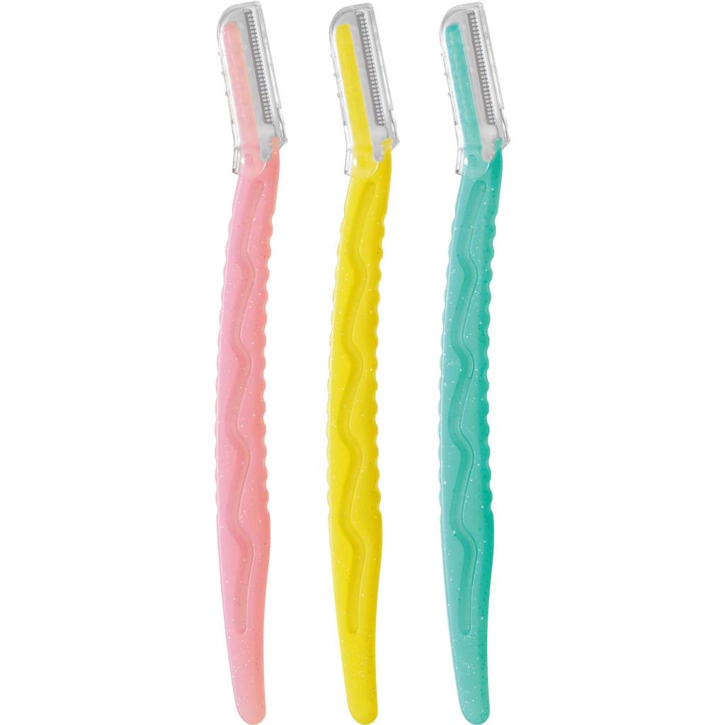 FEATHER Pianii Sensitive Skin Eyebrow with 3 Razors X 2 Made In Eyebrow Razor (Feather) Razor, Fine-Touch, Guard, Sets, Japan, Women's