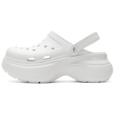 Stomp Comfortable Lightweight Casual Versatile Summer Beach Platform Slip-On Shoes Women Shoes White 111678-WHT