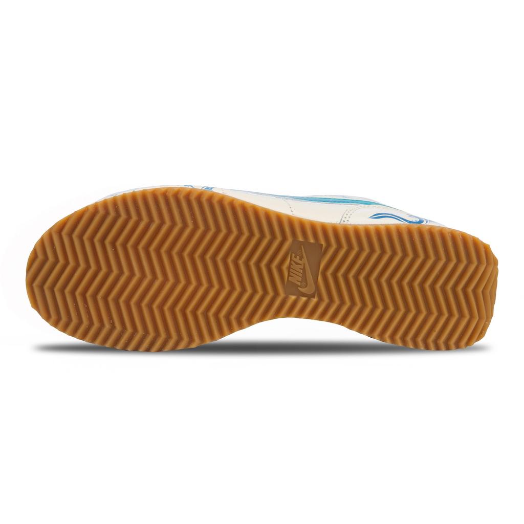 Nike Cortez Abriebfest Abriebfest Niedrig geschnittene Laufschuhe Damen Beige Blau HF4268-113(Team73-)