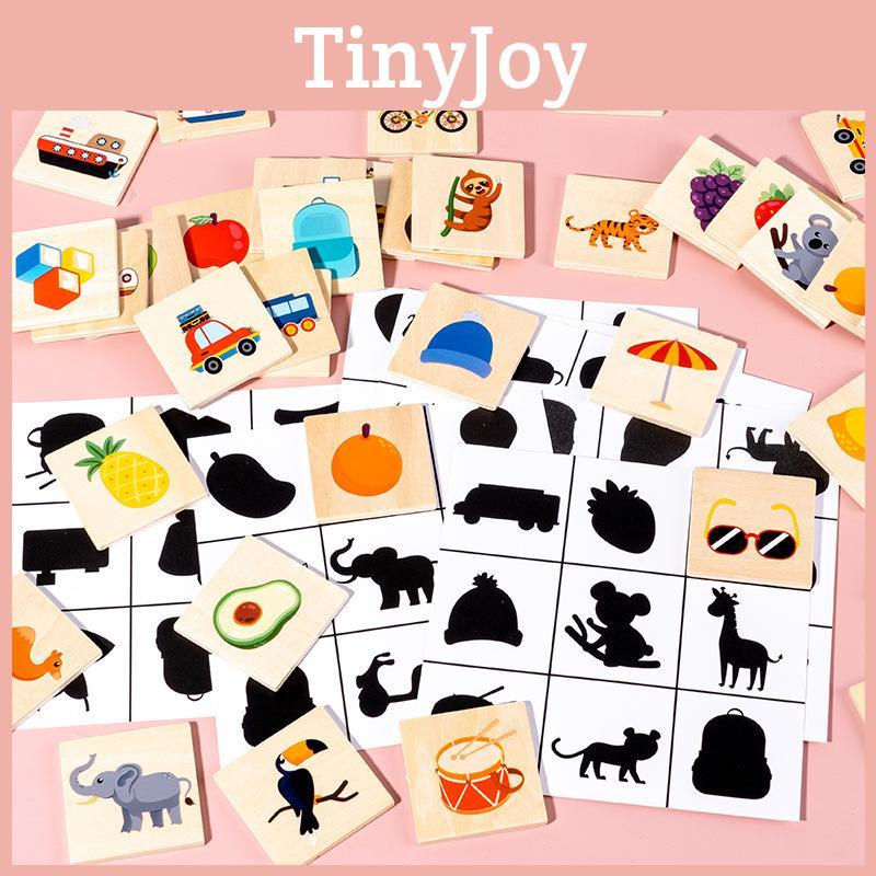Wooden Shadow Matching Puzzle For Kids Educational Toy Parent Child Interactive Game