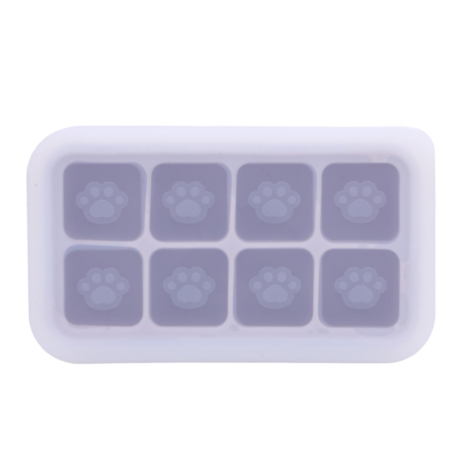 

Форма для льда в виде кошачьей лапки, силиконовая, легко извлекаемая, многофункциональный поднос для приготовления льда для желе, еды баки Purple