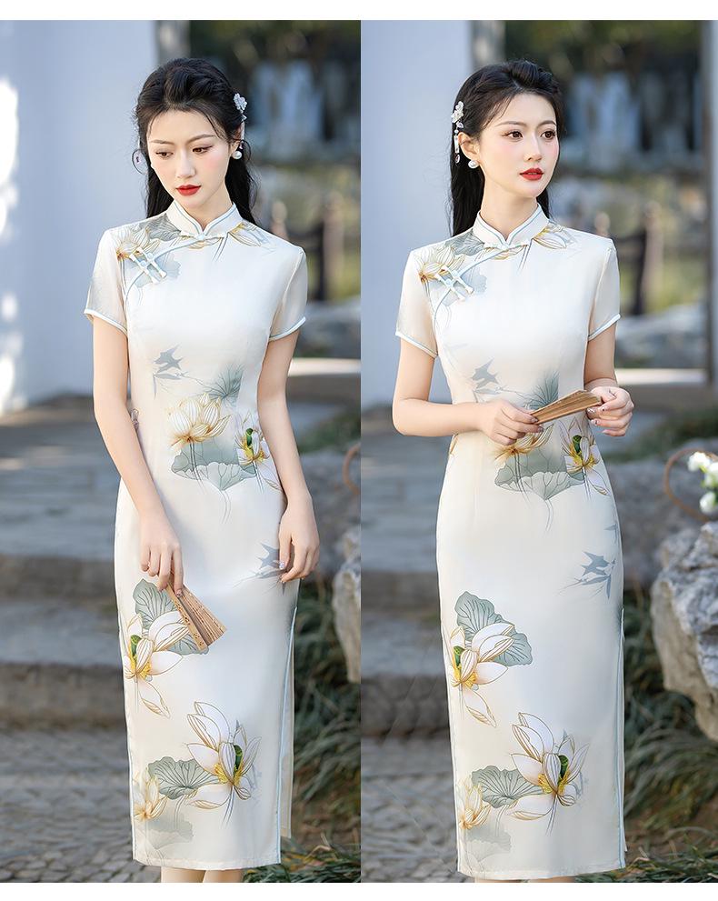 Modern 2024 Summer Cheongsam: Young, Stylish, and Casual National Dress