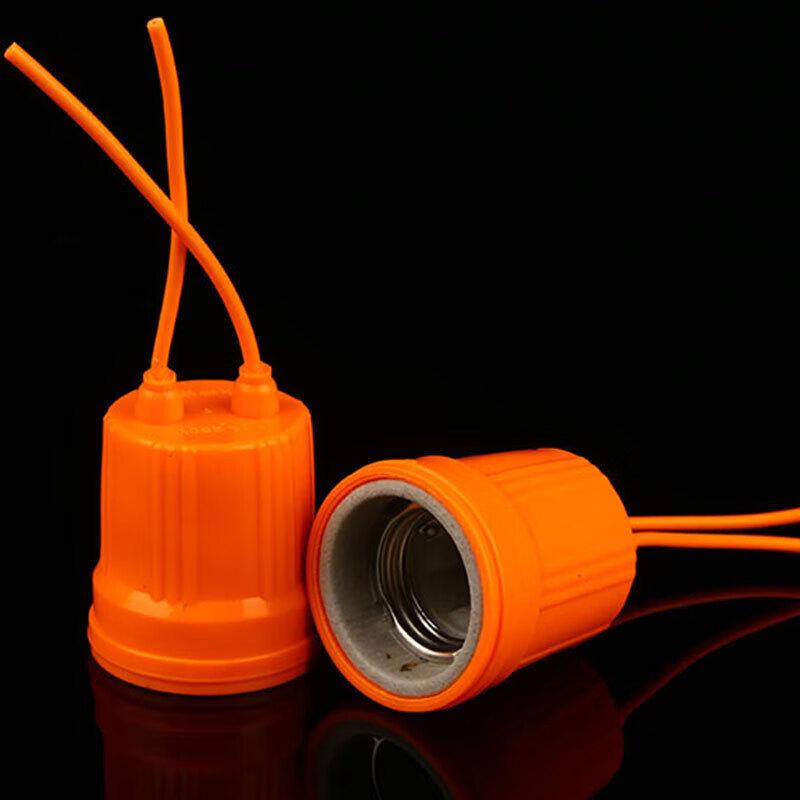 

High-Power Ceramic Waterproof E27 Lamp Holder with Wire (10-Pack)