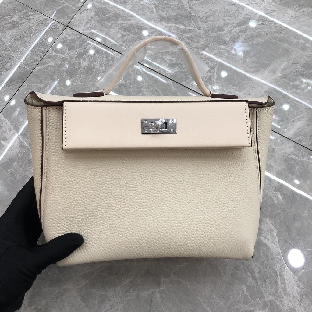 New Style 2424 Beef Roll Mini Top Layer Cowhide Soft Leather Bag Fashion Single Shoulder Handbag Womens Bag