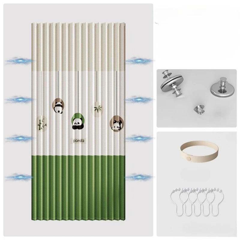 Pleated Folding Door Curtain for Closet Door Curtains for Doorways Closet Curtains Accordion Door Curtain for Doorways