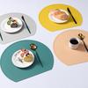 Waterproof Non-Slip Dining Table Mat PU Leather Breakfast Placemats Table Pads Decoration And Accessories For Hotel Household
