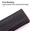 2Pcs Leather Car Seat Belt Covers Shoulder Protection Safety Belt Pads Carbon Fiber Decompression Comfort Auto Accessories