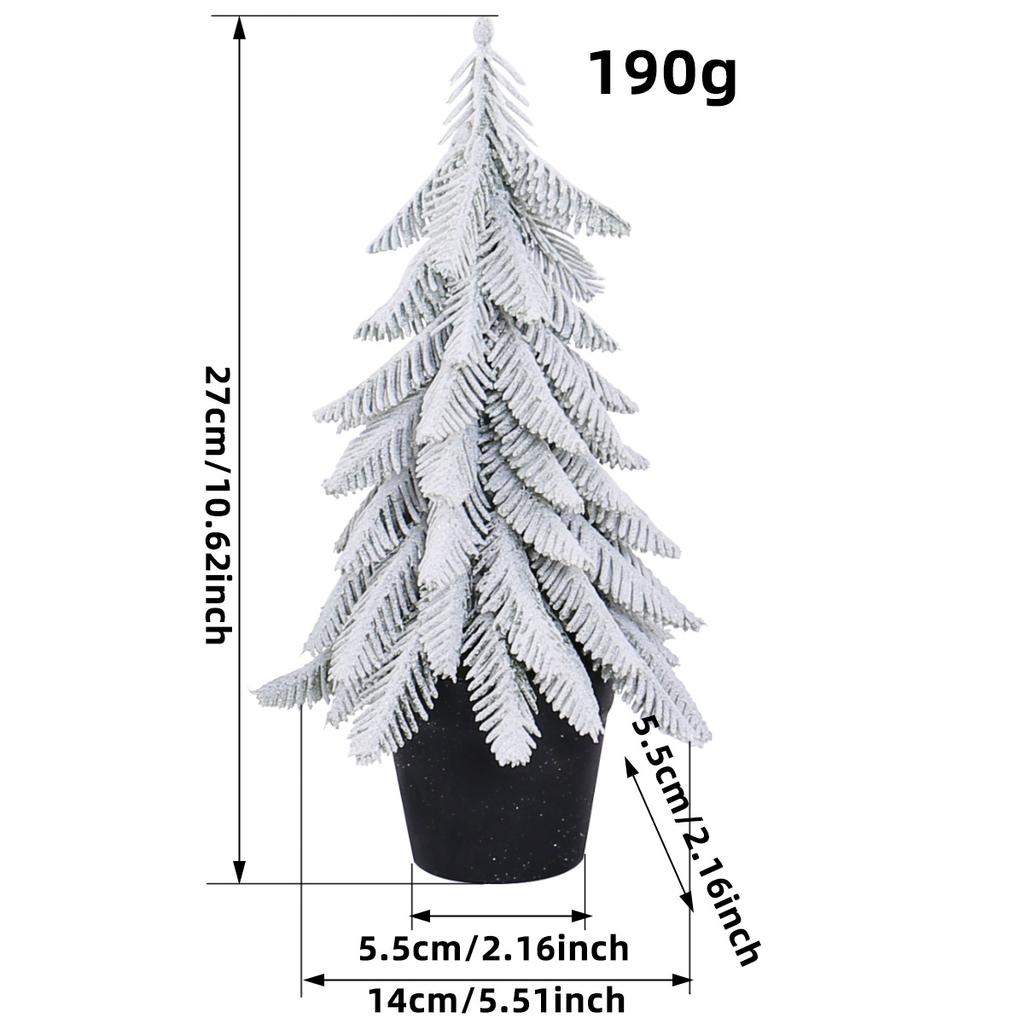 Mini table Christmas trees, Small size Christmas trees gift for kids and friends, desktop christmas tree, New year's tree decoration with snow