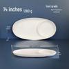 LIJIA FITMENT White Melamine Divided Canteen Plate