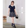 IEF French Style Plus Size Slimming Summer Top