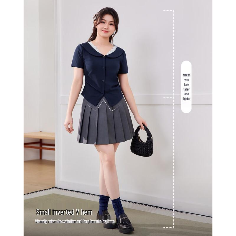 IEF French Style Plus Size Slimming Summer Top