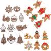 Multi-piece Gingerbread Men Christmas Ornaments: Free Combination for Tree, Fireplace, Home & Party Decor