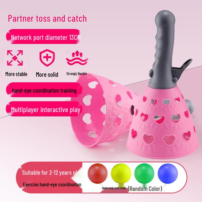 Cross-Border Children's Elastic Toss & Catch Ball - Indoor/Outdoor Parent-Child Sensory Training Toy