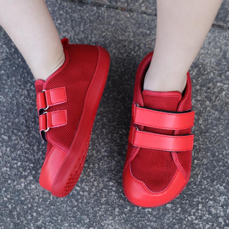 Wide Toe Kid's Sports Shoes Children Casual Sneakers Anti-slip Running Walking Flats Breathable Outdoor Training Shoes