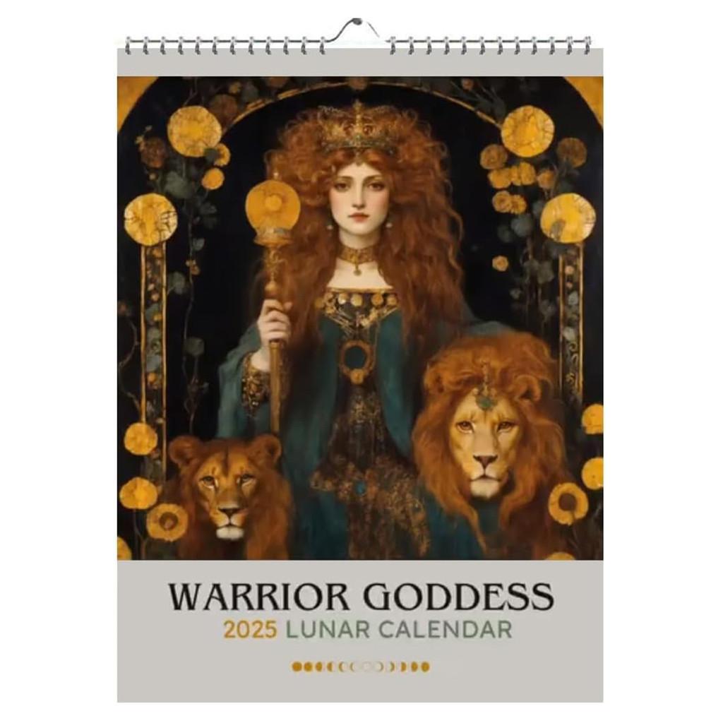 Goddess 2025 Worrior Calendar Fashion Cartoon Restaurant Decoration Calendar