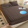 Waterproof High Quality Mattress Cover- Antimicrobial Hypoallergenic Mattress Protector, Noiseless Fitted Sheet Waterproof Thickened Mattress Pad