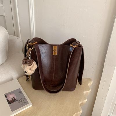 Large-capacity Underarm Bag, Simple Bucket-style Bag, High Appearance Level, Commuter Single-shoulder Crossbody Bag