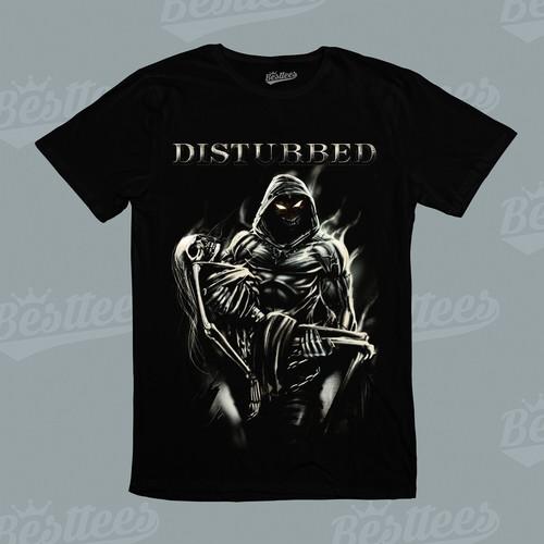 DISTURBED American Music Heavy Metal Hard Rock Band Cool Graphic Tee T-Shirt S разноцветный