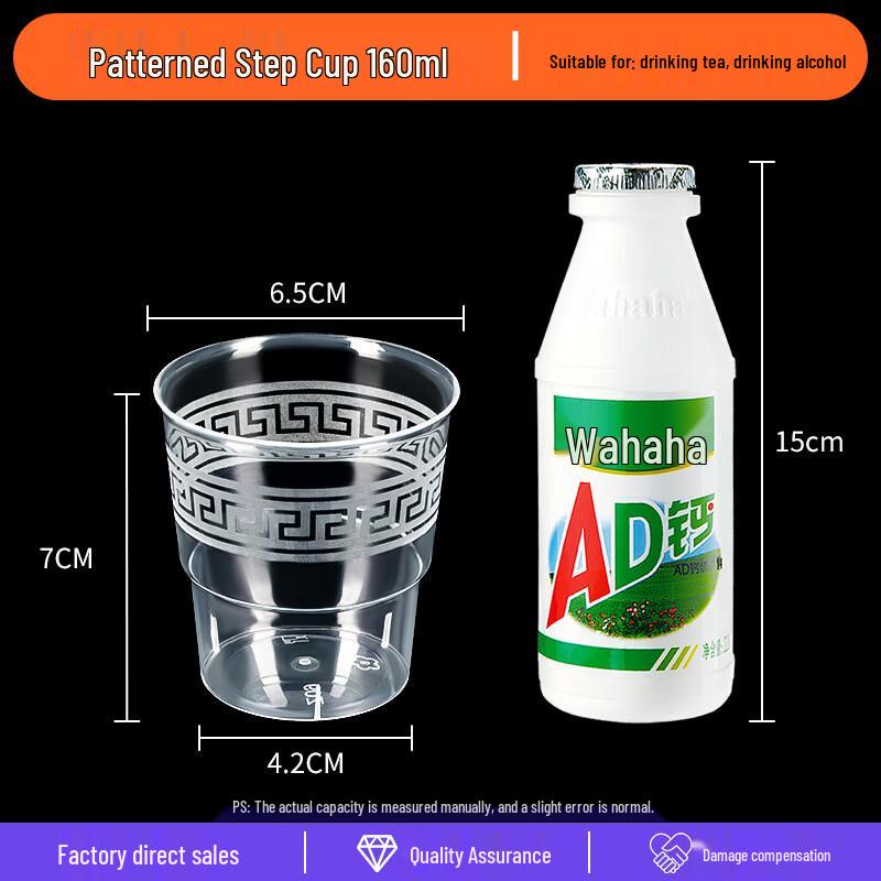 Xihe 160ml Thickened PP Disposable Hard Cups
