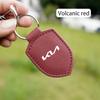 RVGH1 Car Logo Keychain Modeling Leather Key Ring Decorative For Kia GT-Line KN Sportage Ceed Rio Picanto Sorento Soul Cerato Venga