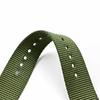 Nylon Watch Strap Replacement Strap with Silver Stainless Steel Buckle for Men's Watch 20mm/22mm/24mm Watch Bands