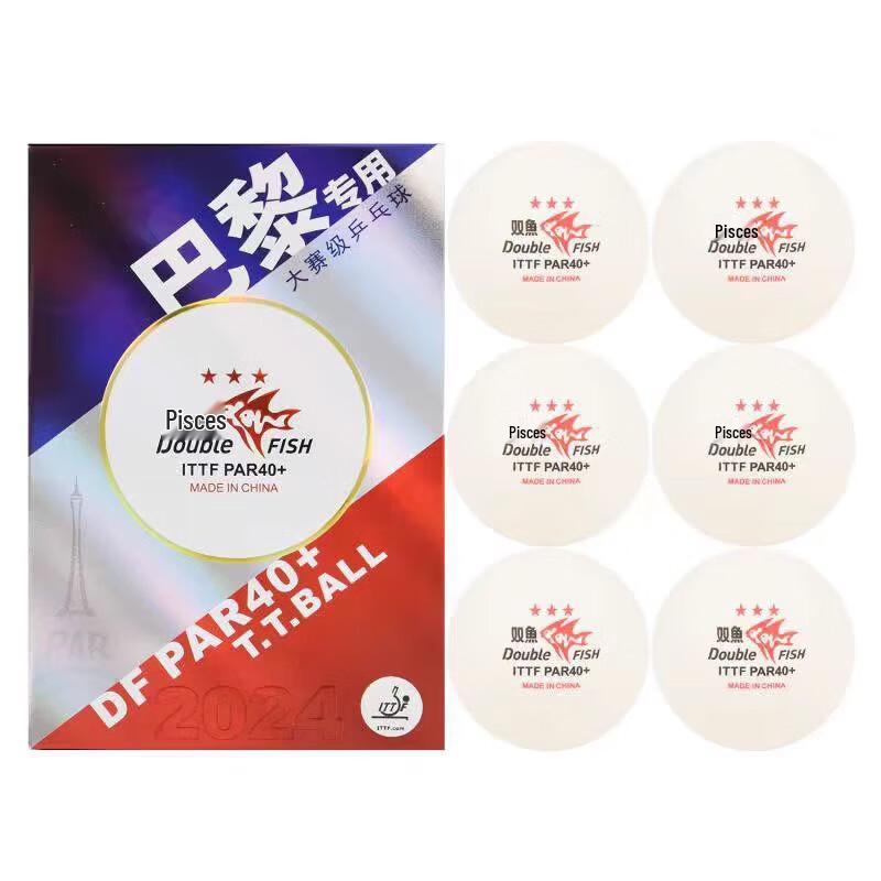Double Fish Paris 3-Star Competition Table Tennis Balls