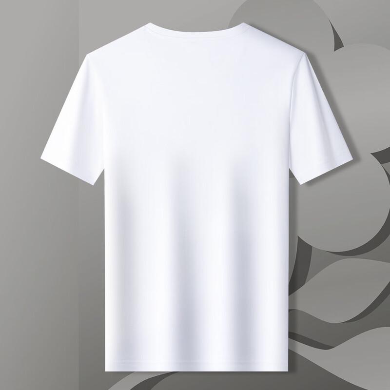 T-shirt da uomo MONTAGUT in cotone ad ammoniaca liquida, resistente alle pieghe, girocollo