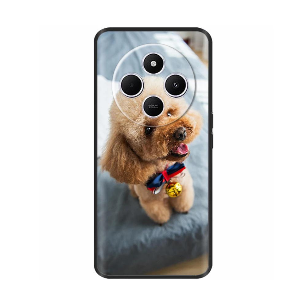 Shockproof Funda For Xiaomi Redmi A4 5G Case 6.88" Soft TPU Silicone Phone Cover For RedmiA4 2024 A 4 Capas Printed Heart Flower