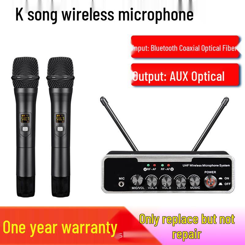 

Dual Wireless Microphone for TV, KTV, Mobile, PC & Live Karaoke чорний