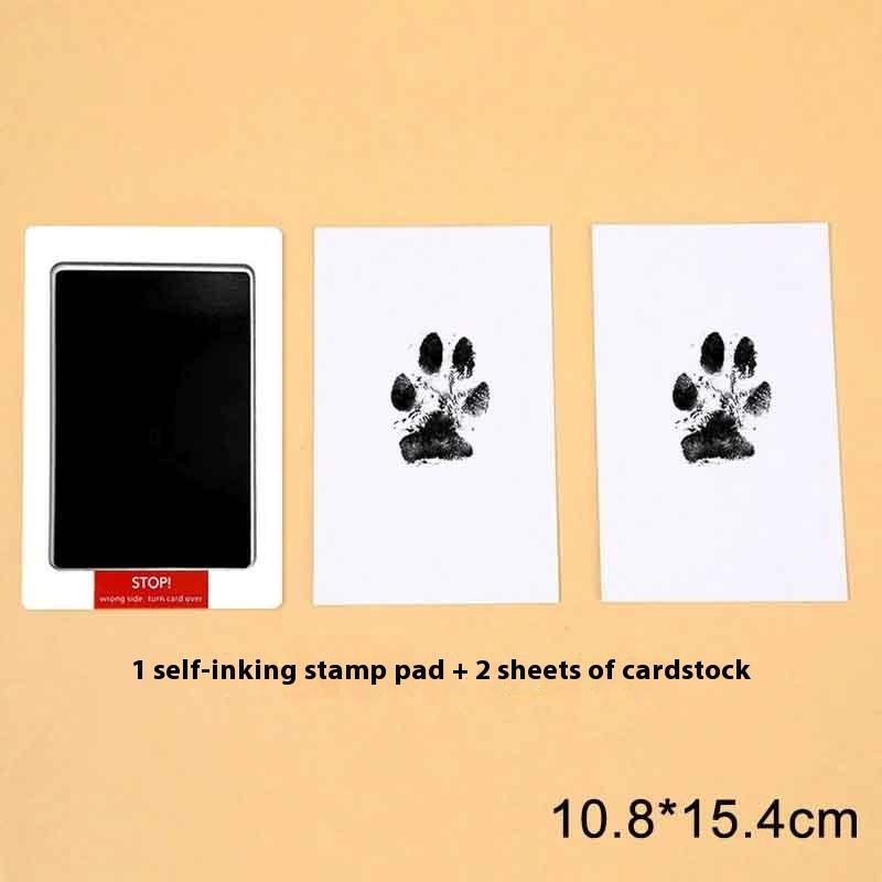 Cat Dog Paw Print Footprint Handprint Ink Kit Pad Safe Non-Toxic Easy Diy Clean Touch Inkless Pet Souvenir Accessories