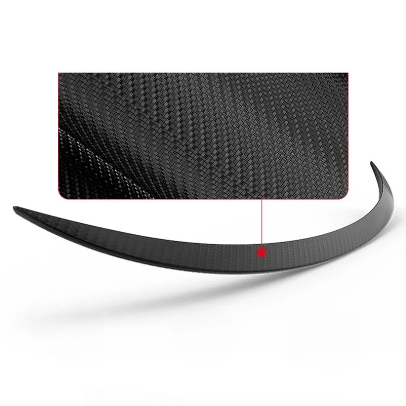 Real Carbon Fiber For Tesla Model 3/Y/3 Highland Trunk Wing Spoiler 2017-2024 Real Carbon Fibre Original Car Spoiler Accessories