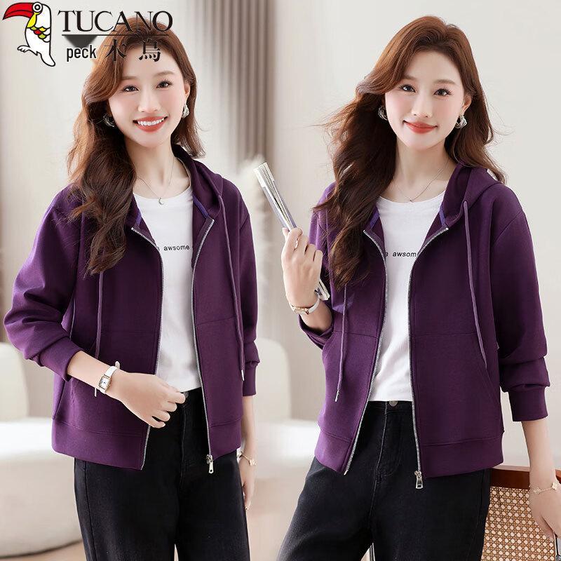 Women s Casual Hooded Cardigan Jacket M