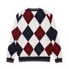 Onoff Men S Argyle caShmere Sweater Of2402gb