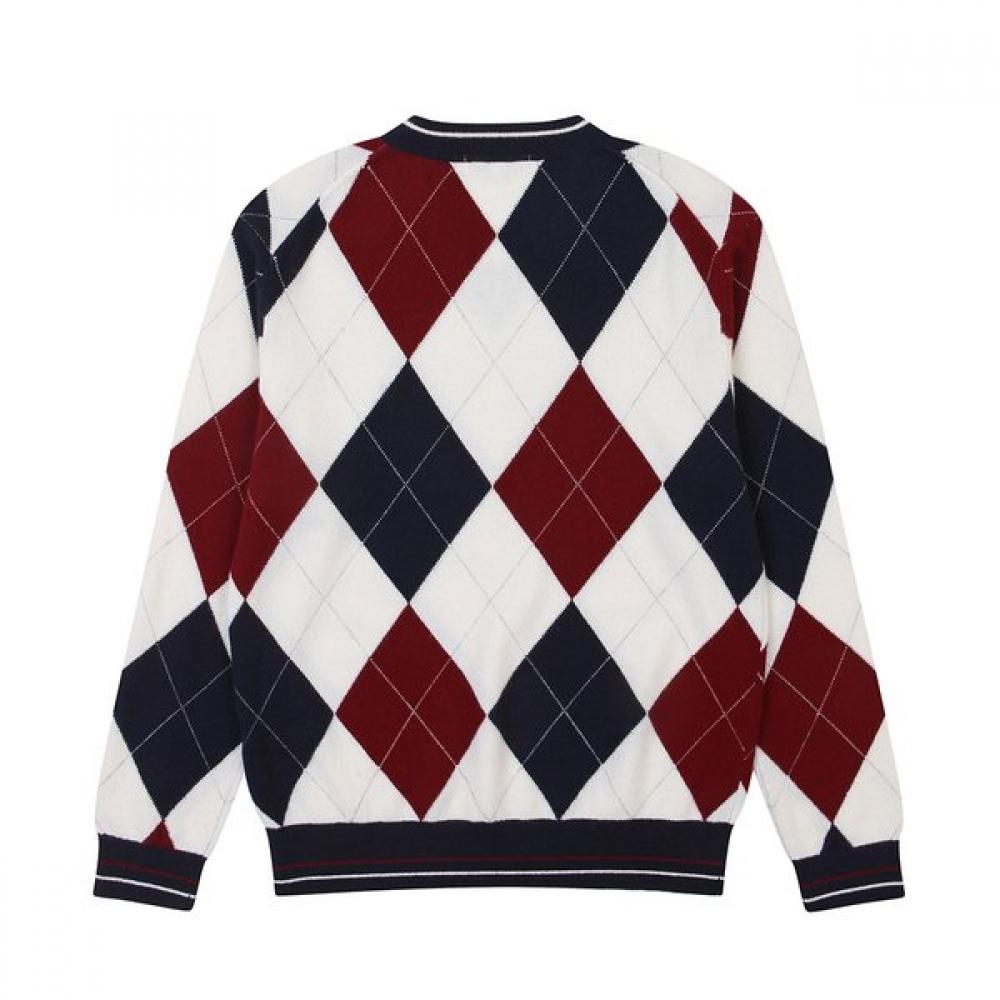 Onoff Men S Argyle caShmere Sweater Of2402gb