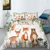 Cartoon Dinosaur Series Quilt Cover Pillowcase Two Or Three-Piece Set Polyester Digital Printing Can Be
